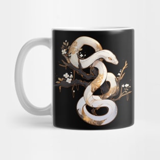 Gothic Golden Snake Mug